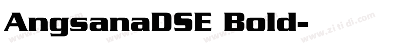 AngsanaDSE Bold字体转换